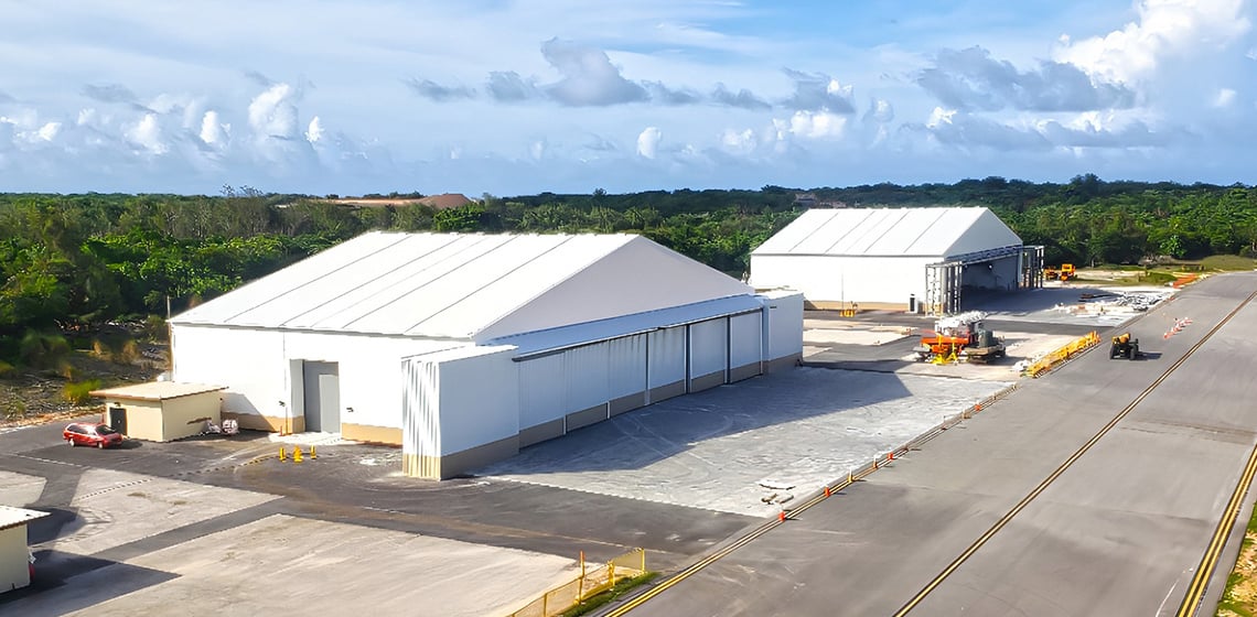 Two Military Aviation Hangars