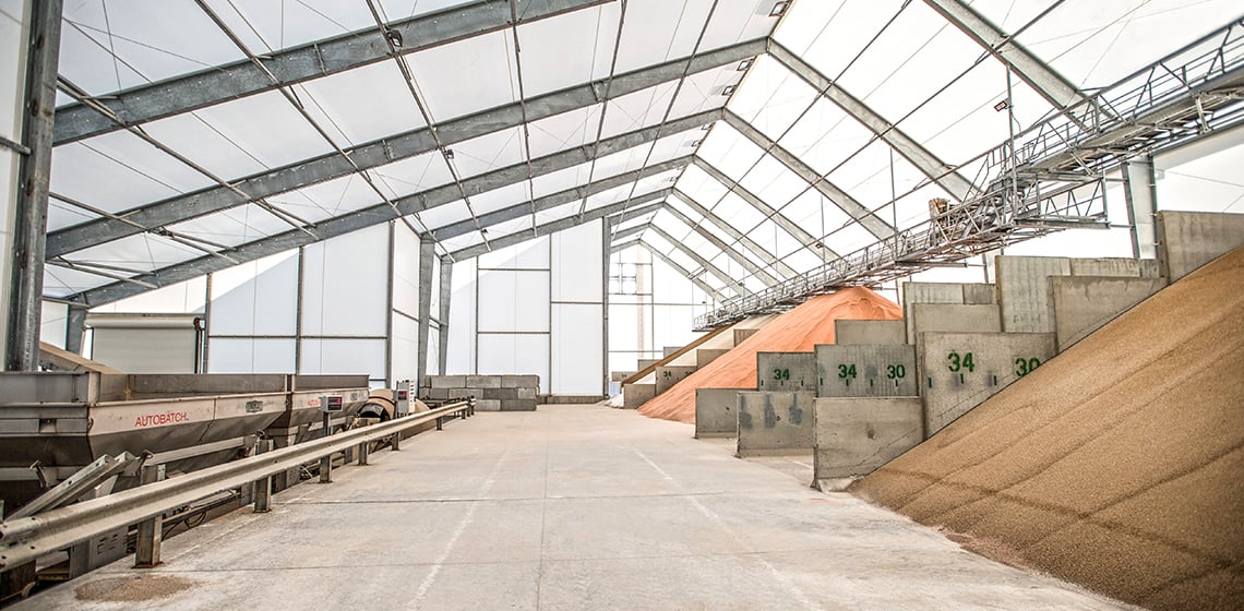 Custom Fabric Structures for Agriland FS Woodbine